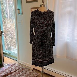 Loft Jersey Knot Dress with Smocking Size M